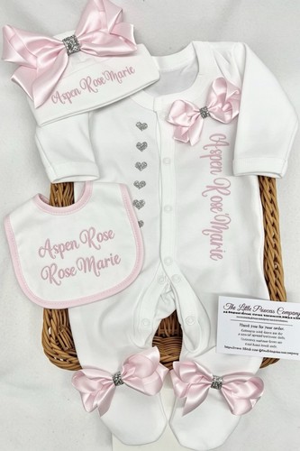 Newborn baby sleepsuit - baby, bib