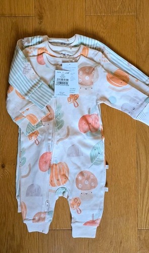 Footless zip sleepsuits - zip,
