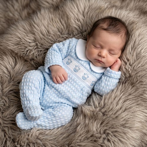 Premature baby boy sleepsuit - premature,