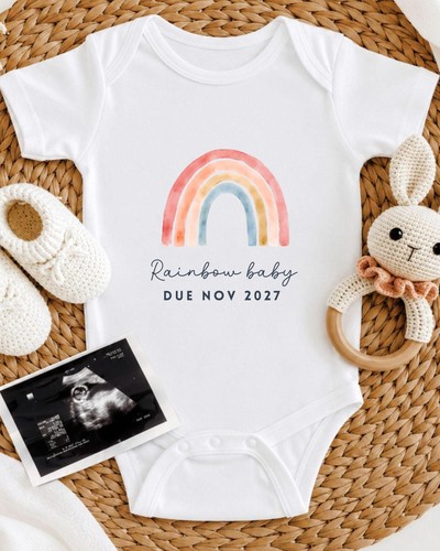Personalised rainbow pregnancy - personalised,