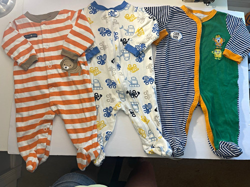 Baby cotton footed - 3-6m,