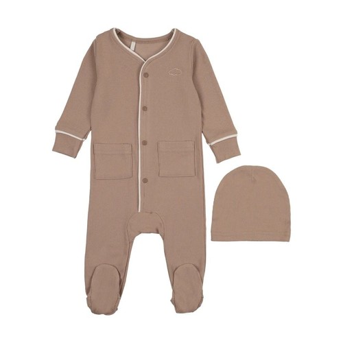 Pouf baby footie beanie ribbed - pouf,