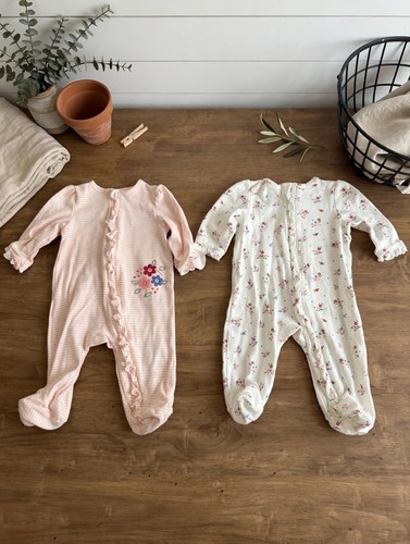 Little baby girl footed - baby, 3m