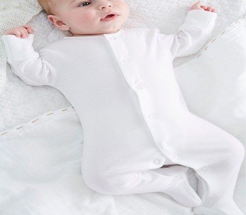 Full plain baby white - full, cotton
