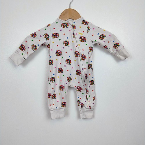 Elmer baby sleepsuit - baby, 3-6