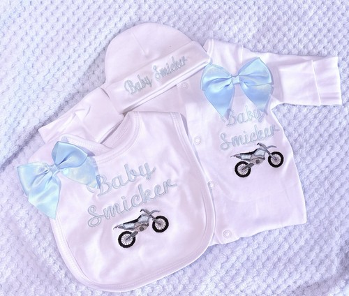 Personalised embroidered baby - embroidered,