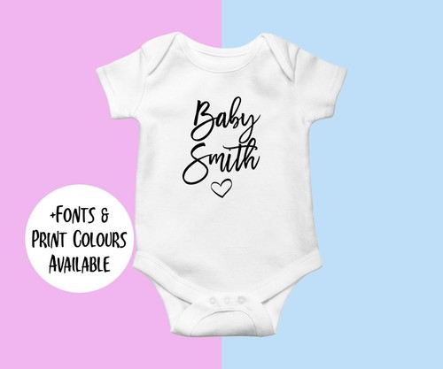 Personalised baby grow - baby,