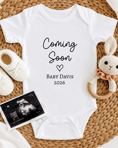 Baby coming soon vest - coming,